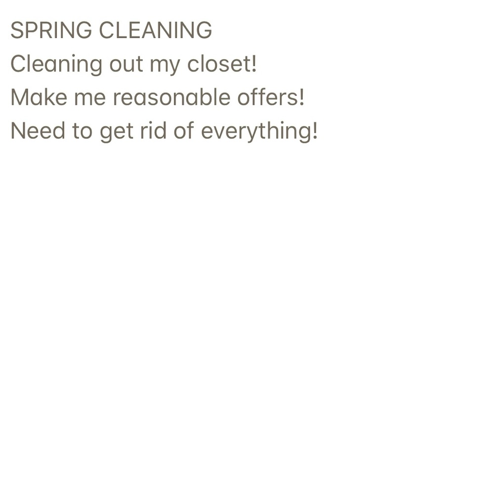 Reasonable offers welcome! Thank you.